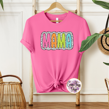 Buntes Mama-Shirt