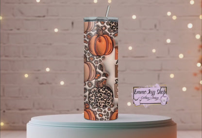 Leopard & Pumpkin Tumbler